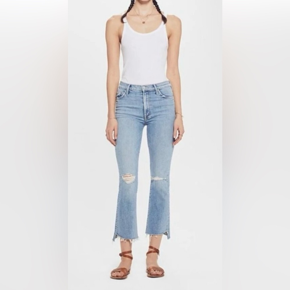 EUC Mother Denim Insider Crop Step Fray- 29 “The Problem with Miracles” Wash